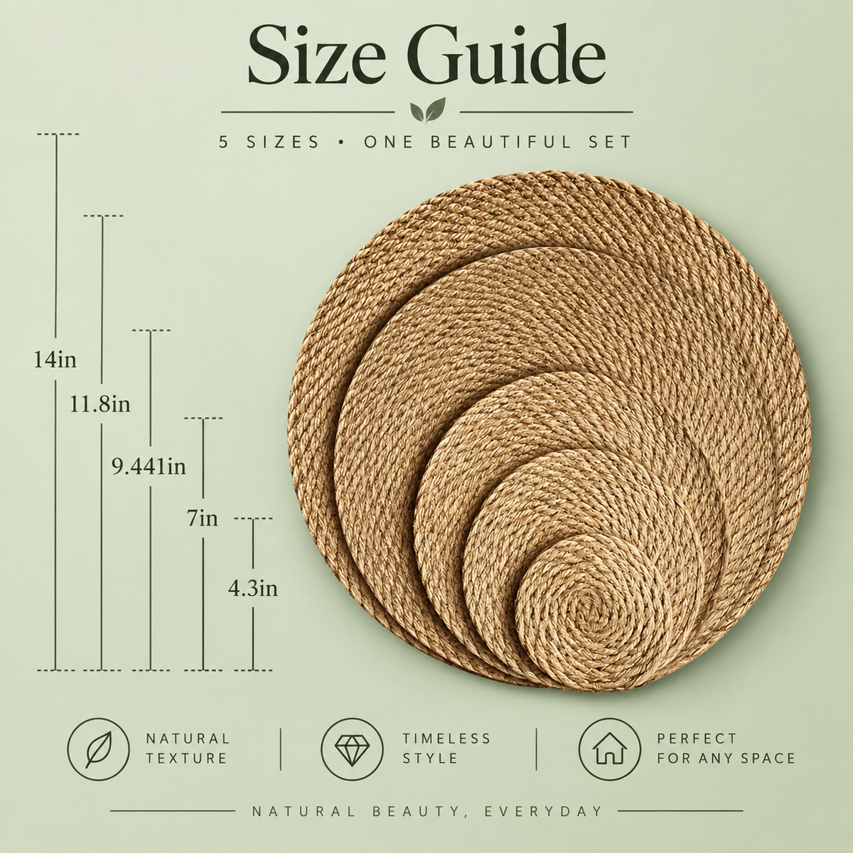Woven Jute Trivet Mat