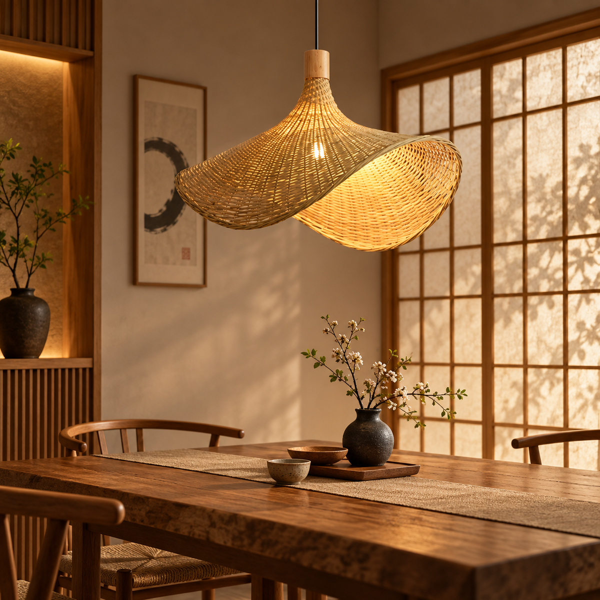 Rattan Pendant Hanging Lamp