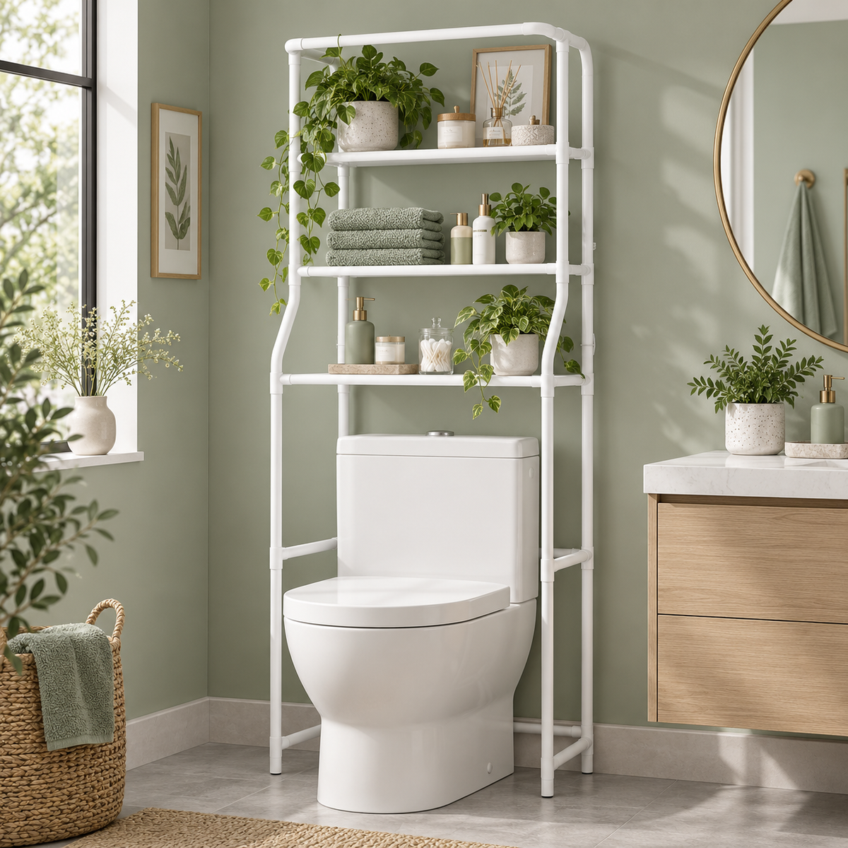 3-Tier Bathroom Space-Saving Rack