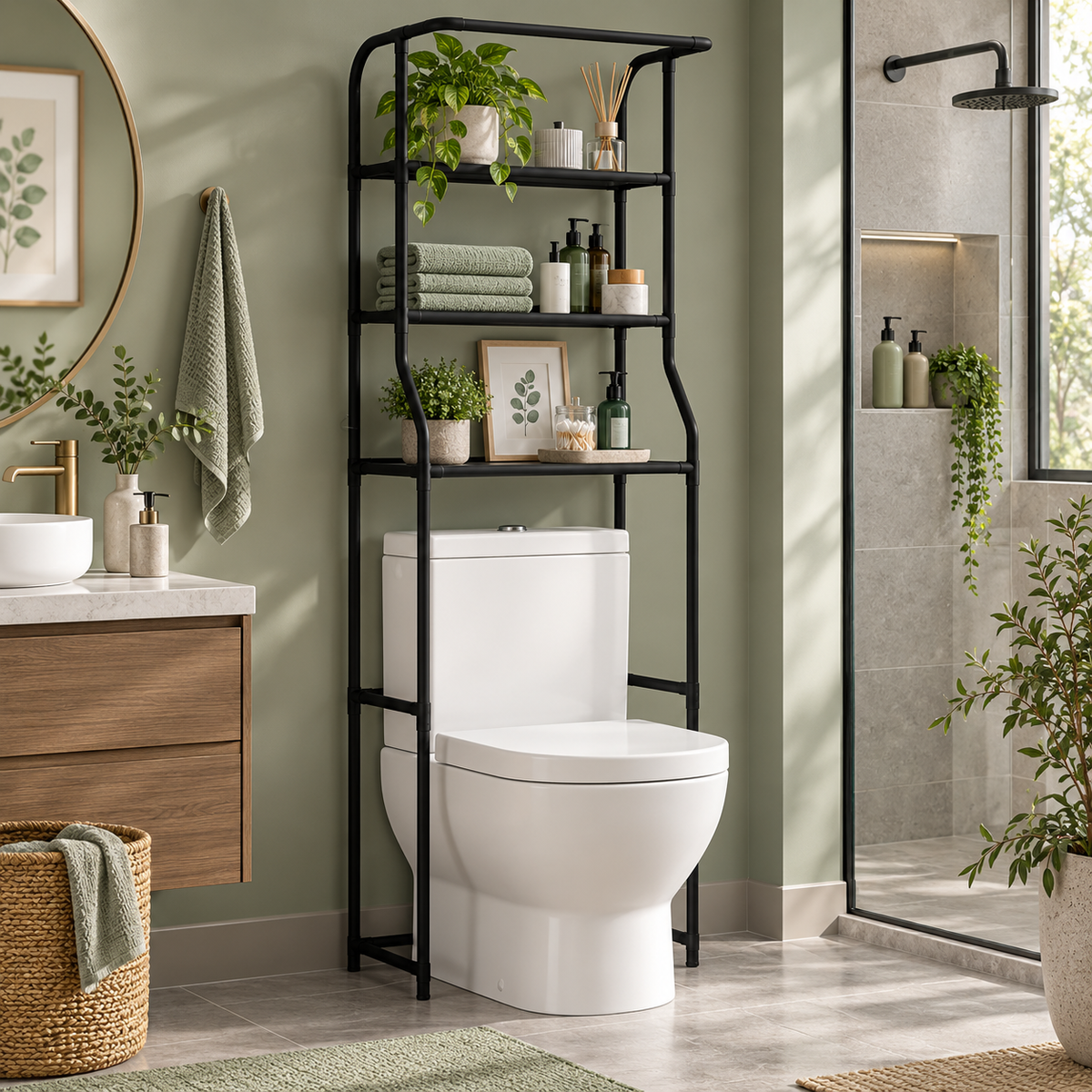 3-Tier Bathroom Space-Saving Rack