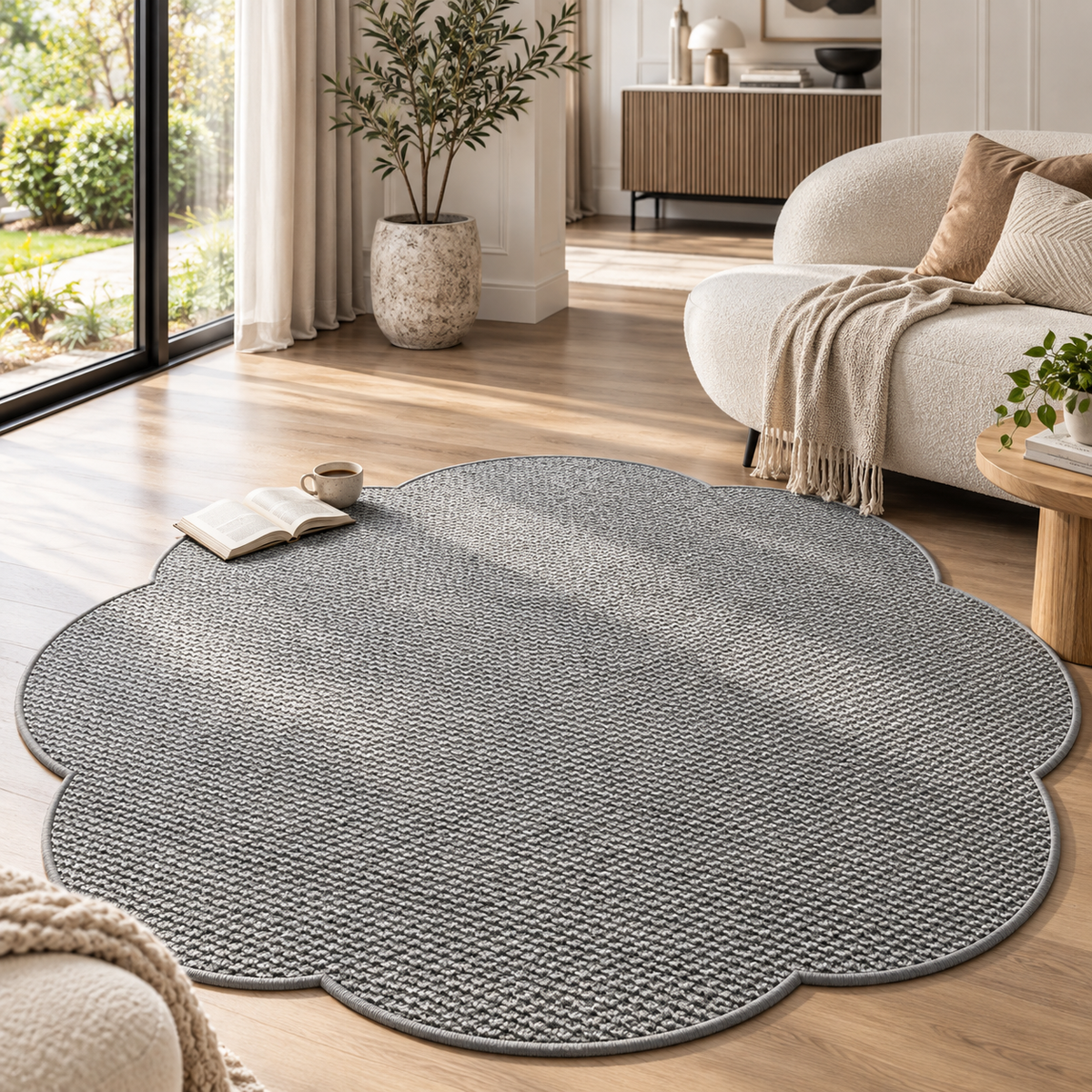 Round Sisal Accent Rug