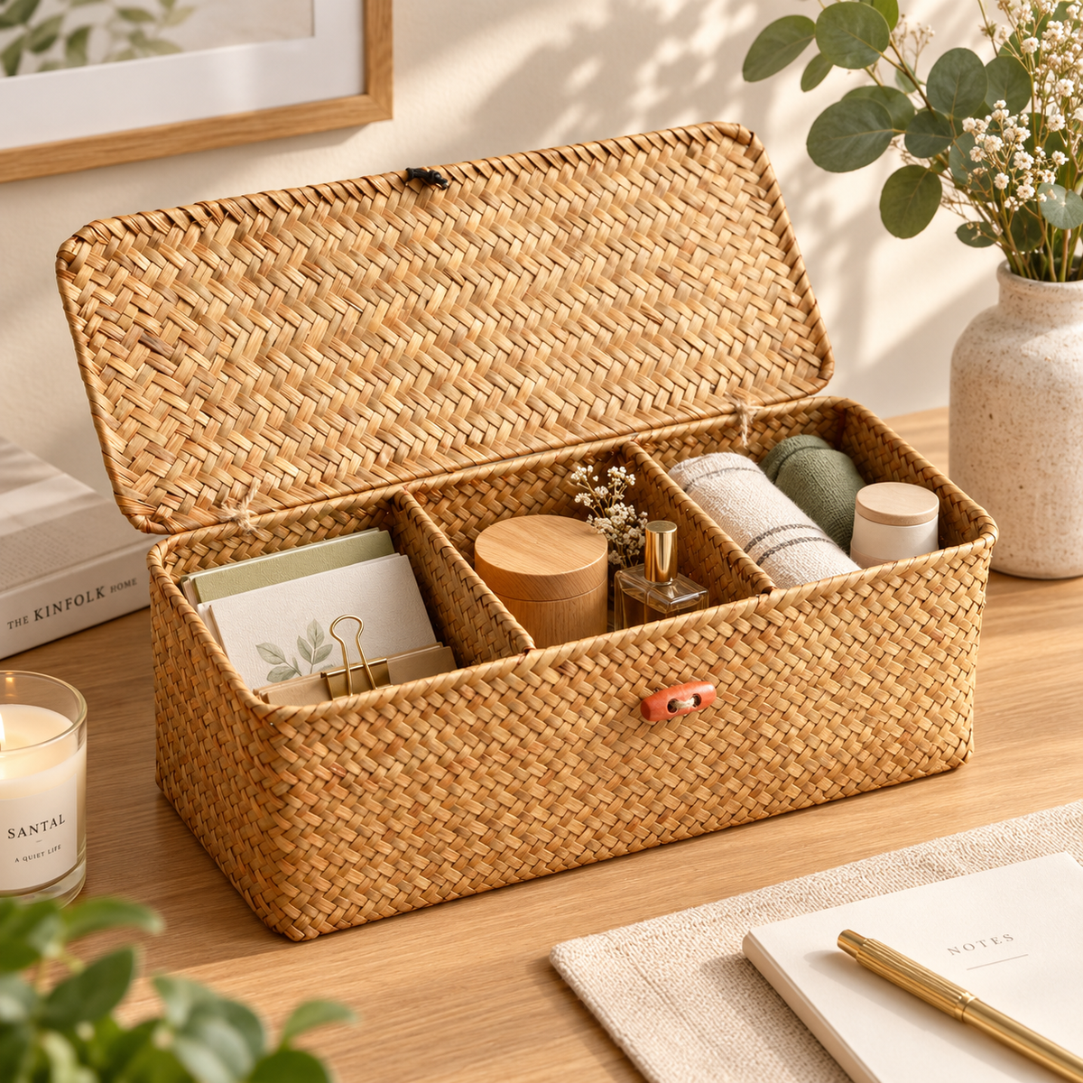 Seagrass Woven Storage Basket