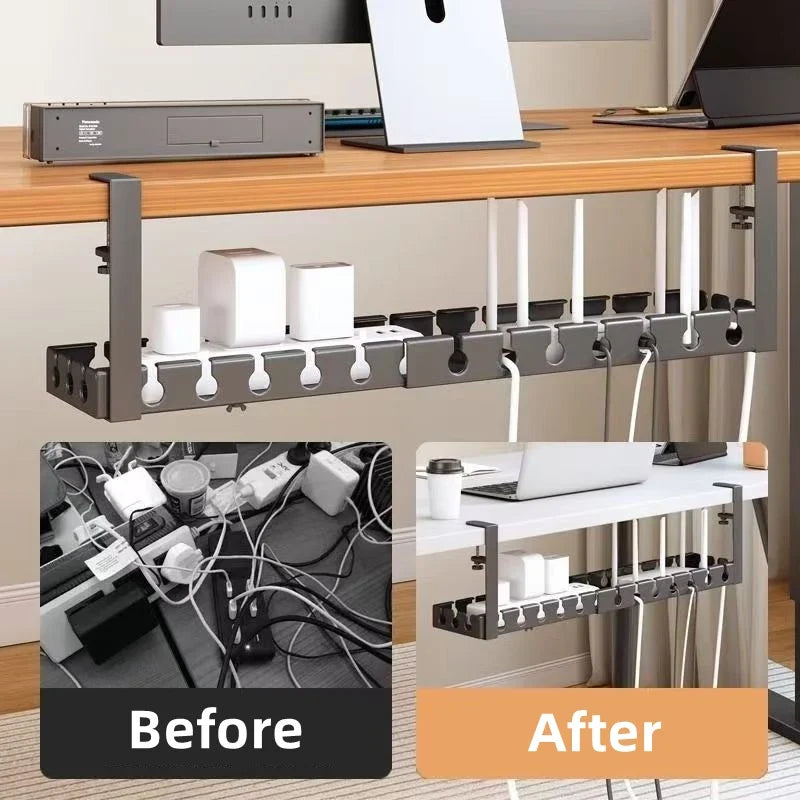 Retractable Under-Desk Cable Organizer