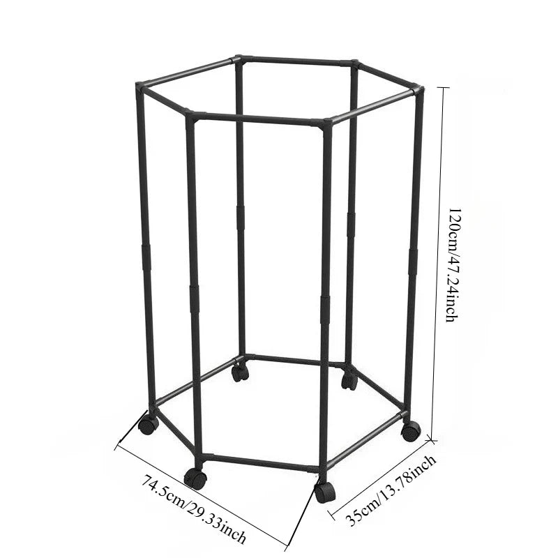 Hexagon Freestanding Clothing Rack