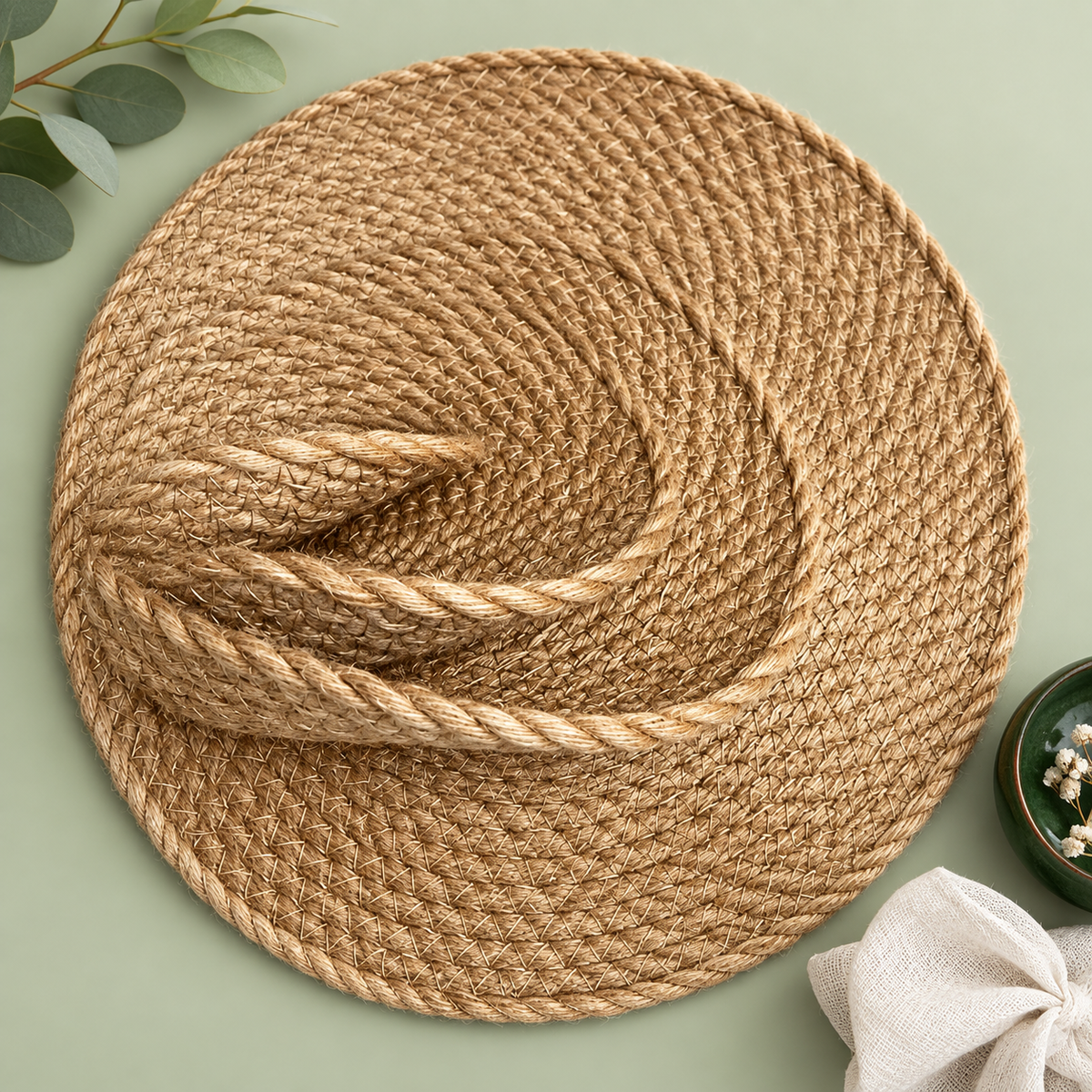 Woven Jute Trivet Mat