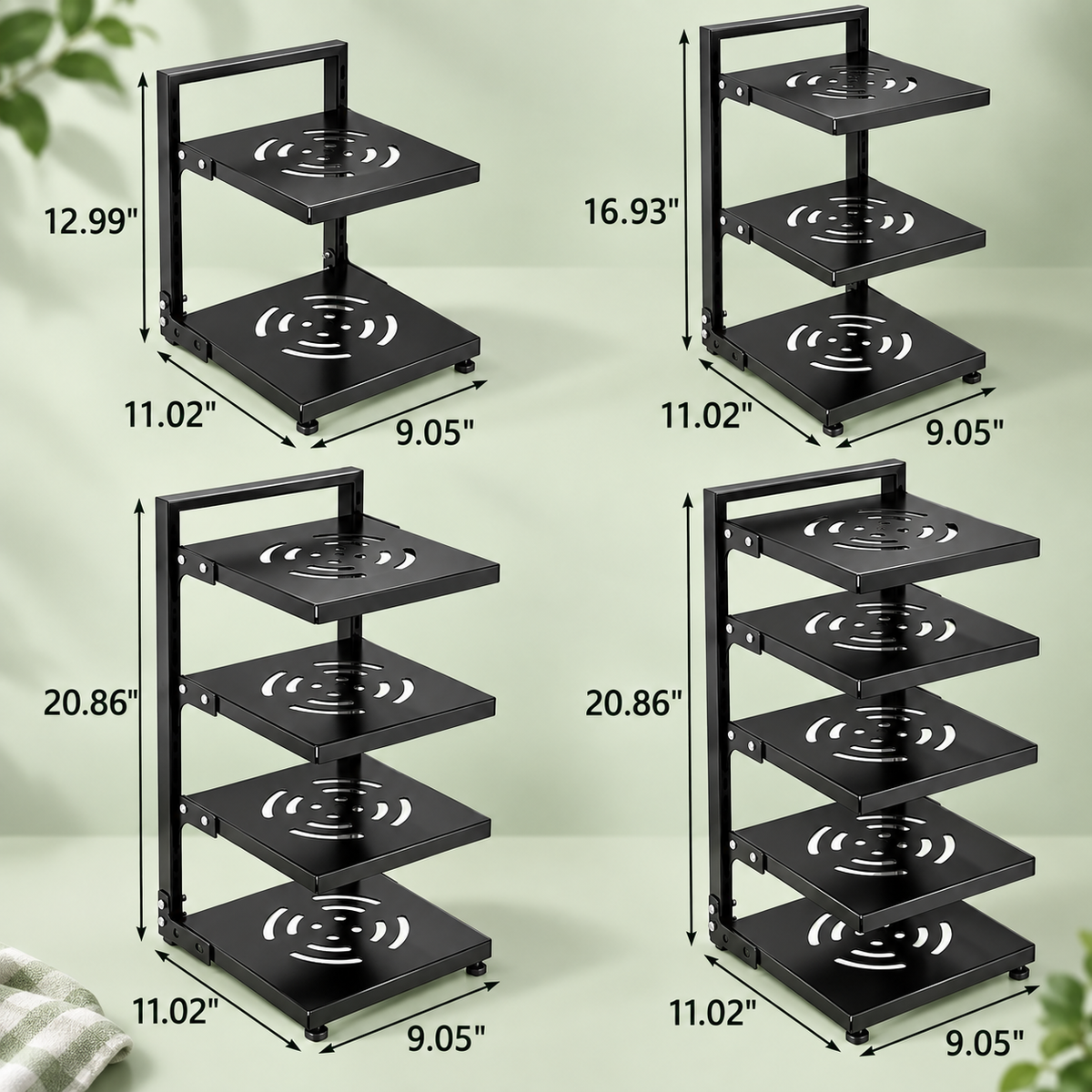 Multi-Tier Kitchen Pot & Pan Organizer