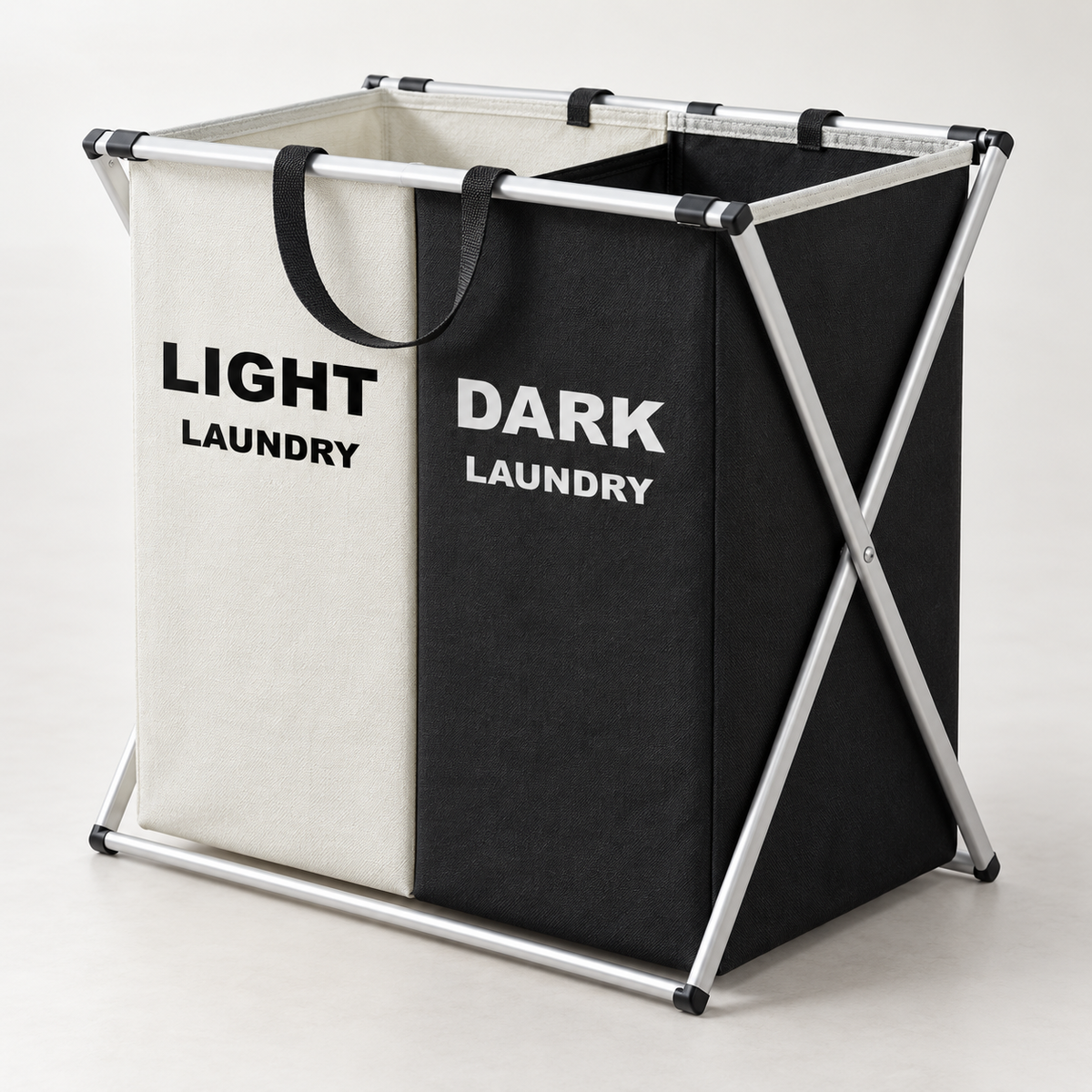3-Section Foldable Laundry Hamper