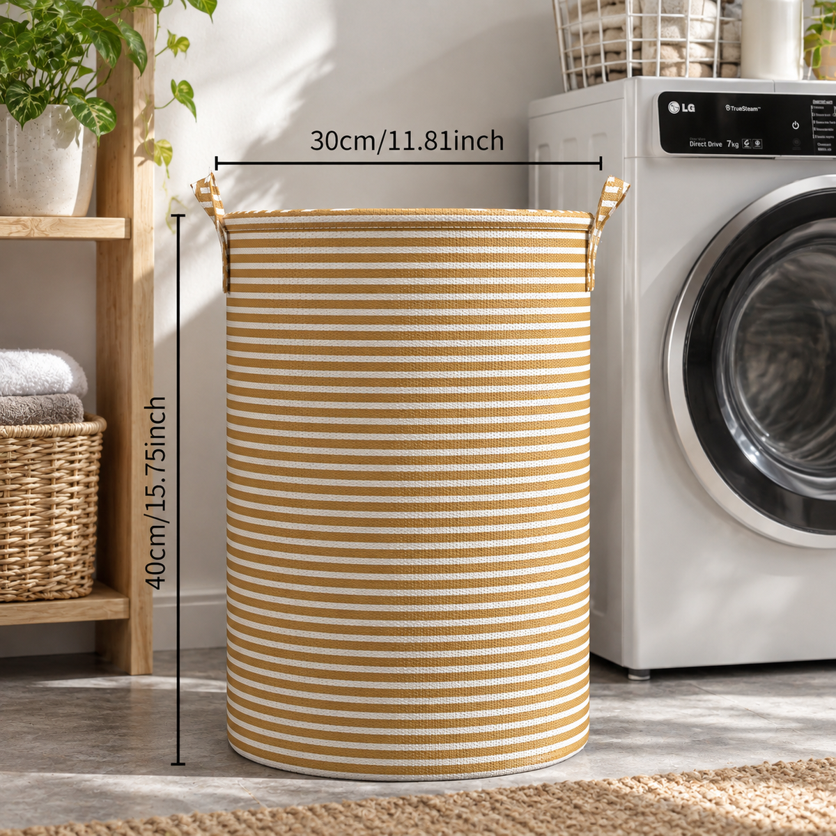 Space-Saving Laundry Basket