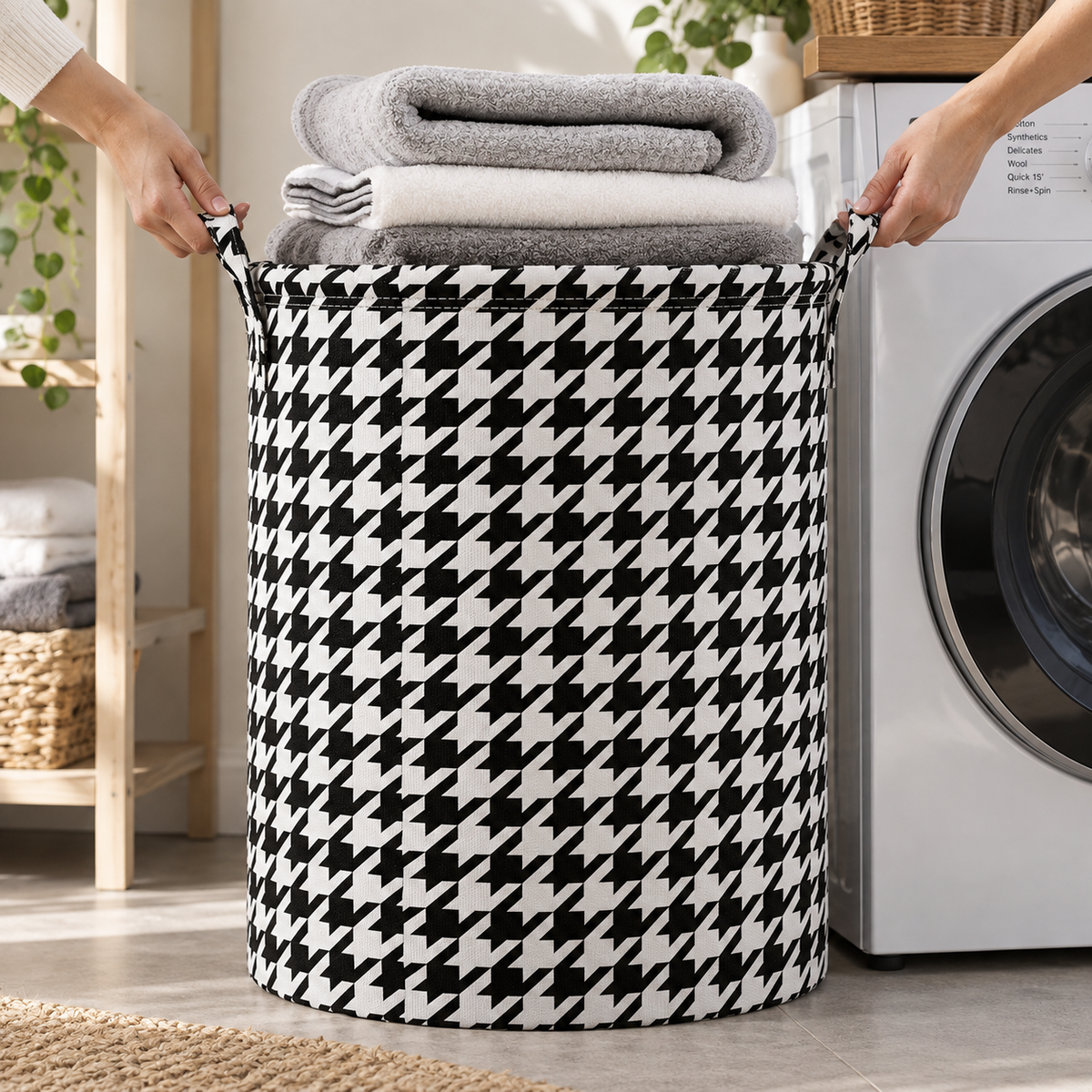 Space-Saving Laundry Basket