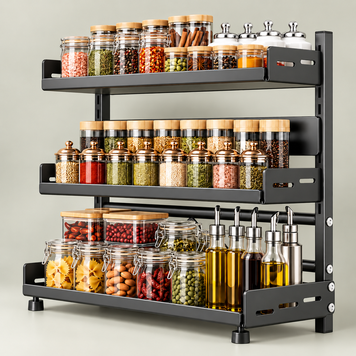 3-Tier Adjustable Kitchen Organizer