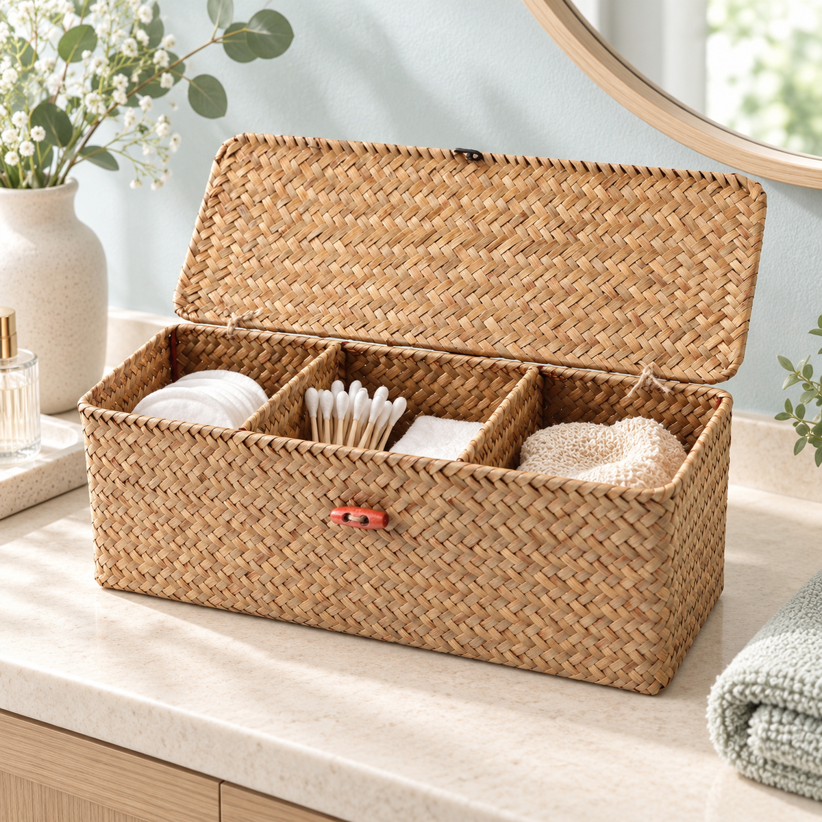 Seagrass Woven Storage Basket