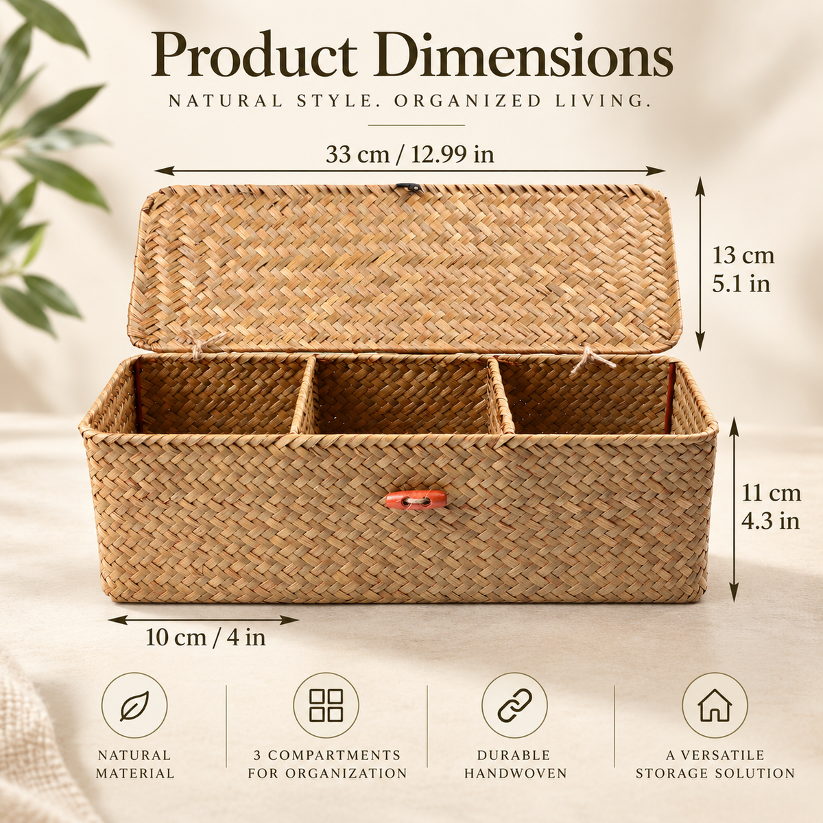 Seagrass Woven Storage Basket