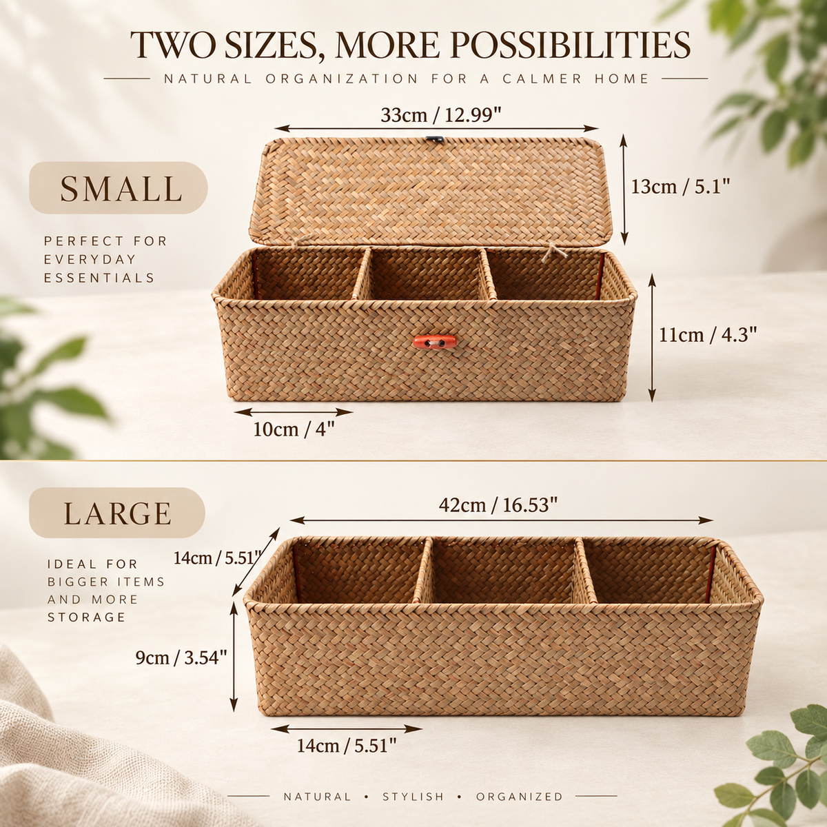 Seagrass Woven Storage Basket