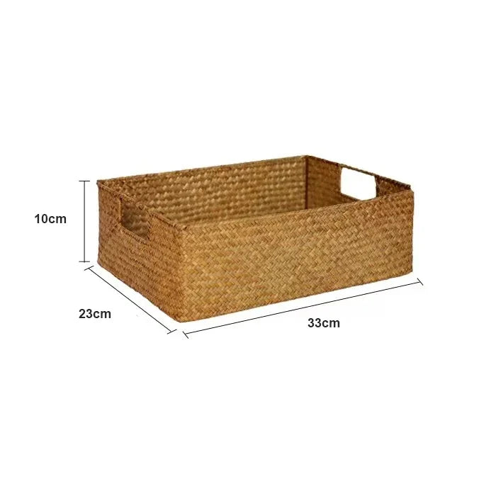 Natural Rattan Organizer Basket